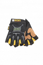 Перчатки Mechanix Wear черн. с желтой вст., без пальцев