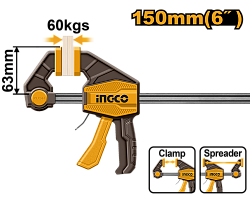 Струбцина быстрозажимная 63х150 мм INGCO HQBC01601 INDUSTRIAL