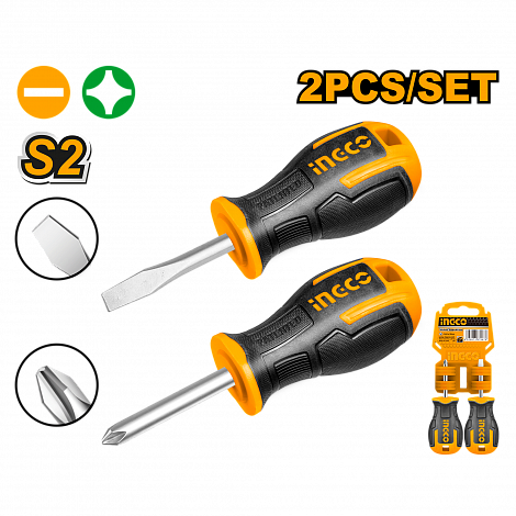 Набор отверток 2 шт INGCO HKSDS2028 INDUSTRIAL